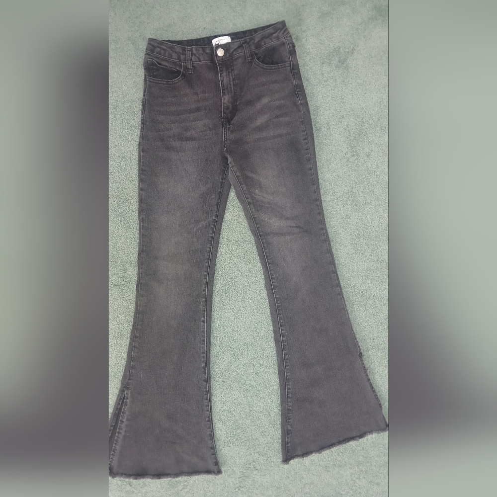 Forever 21 Black Flared High-Rise Jeans